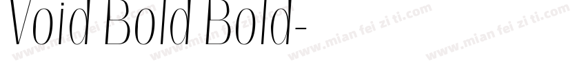 Void Bold Bold字体转换